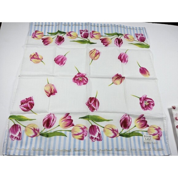 Private Label Lot Of 4 Handkerchief Neckerchief Bandana Scarf - Picture 2 of 5